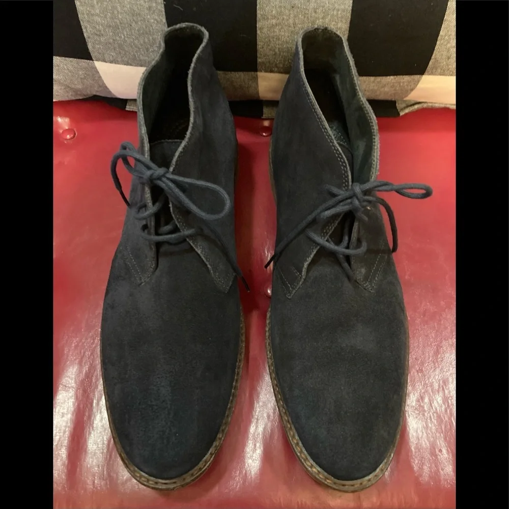 Alfani Men’s Dark Navy Blue Suede Shoes